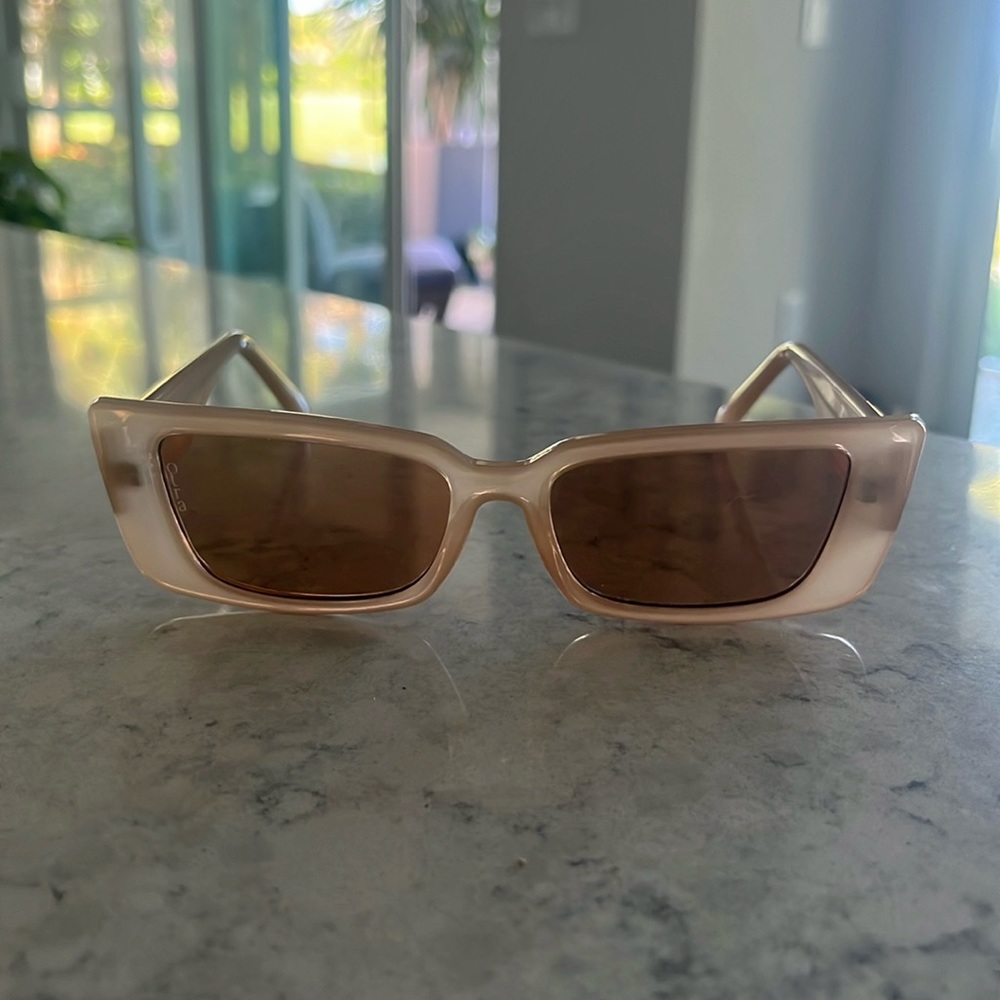 New! Otra Eyewear - Evie Sunglasses in Tan/Nude